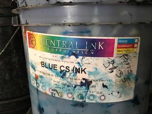 blue earth Art  paint