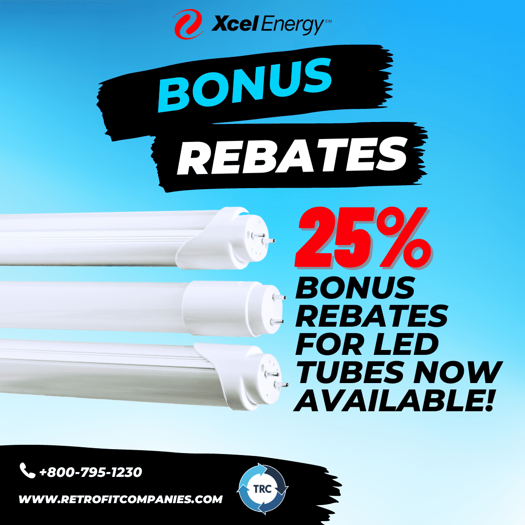 Bonus Rebates 25% Bonus Rebates for LED Tubes Now Available